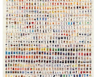 Simon Evans, Everything I Have, póster original de la exposición del museo Gallery, arte mural grande de 140 x 92 cm