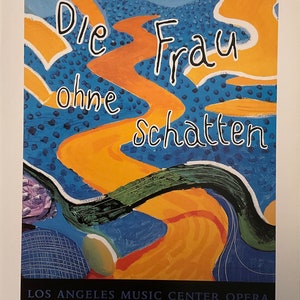 David Hockney Gallery Exhibition Mini Poster 14x10 inches Exhibition Poster Original Offset Lithograph Hockney Poster