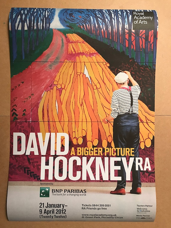 David Hockney Large Exhibition Poster Royal Academy London