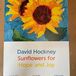 David Hockney Sunflowers original gallery poster Beautiful bright Hockney Poster 60x42 cm Museum poster