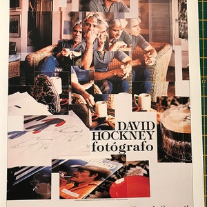 David Hockney Genuine Lithographic Mini Poster 14x10 inches Exhibition Poster