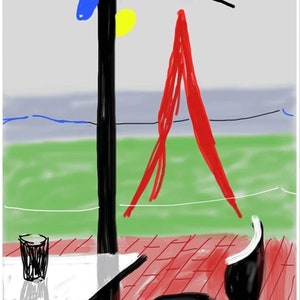 David Hockney Authentic Gallery Museum Exhibition Poster 59.4 x 84.1 cm