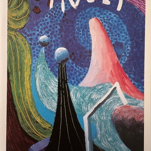 David Hockney Gallery Exhibition Mini Poster 14x10 inches Exhibition Poster Original Offset Lithograph Hockney Poster