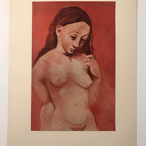 Pablo Picasso - Femme A La Chevalure lithograph from 1948 French Folio of Picassos Works