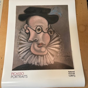 Picasso Portraits Original Gallery Museum Exhibition Poster London Pablo Picasso Jaime Sabartes Poster 60x80cm