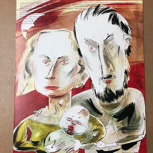Vintage 1986 Theatre Ad Screenprint for Macbeth at the Royal Shakespeare Company 30x20 inches