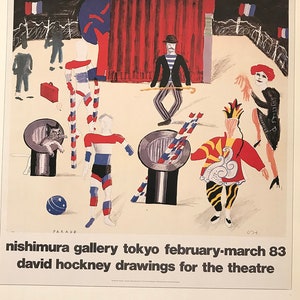 David Hockney Poster, David Hockney Posters, Original David Hockney Mini Poster Superb Hockney Poster