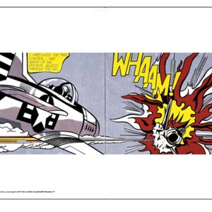 Roy Liechtenstein Whaam!, Original Gallery Museum Art Poster, 70x50cm, London