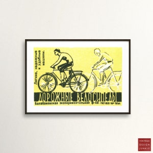 Radfahrer Kunstdruck | Vintage Radsport Poster Kunst | Retro Fahrrad Wandkunst