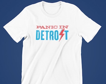 David Bowie - Panic In Detroit - T-Shirt - Unisex - Rock N Roll - Classic Rock - Pop Art - Detroit - Punk
