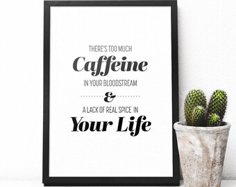 The Smiths "A Rush and a Push and the Land is Ours" - Poster Print - Morrissey - Johnny Marr - Coffee - Caffeine