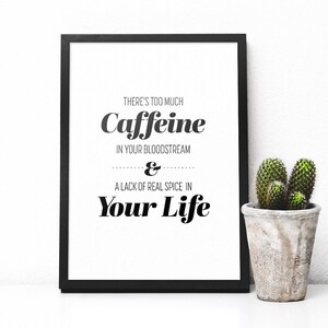 The Smiths &quot;A Rush and a Push and the Land is Ours&quot; - Poster Print - Morrissey - Johnny Marr - Coffee - Caffeine