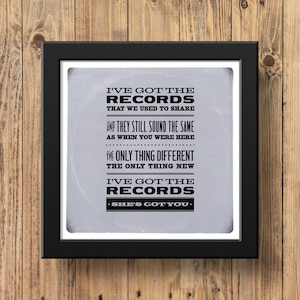 Patsy Cline - She&#39;s Got You - Music Lyrics Poster Print - Classic Country & Western - Vintage - Retro - Vinilo - Registros - Tocadiscos