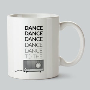 Joy Division Transmission Coffee Mug New Order Ian Curtis Manchester Factory Records Typography Modern image 1