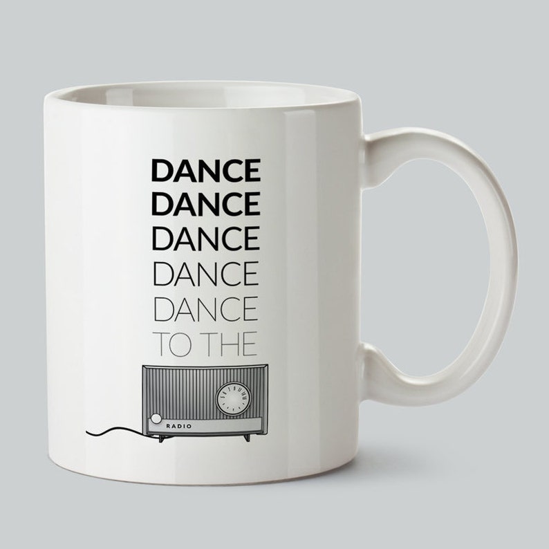 Joy Division Transmission Coffee Mug New Order Ian Curtis Manchester Factory Records Typography Modern image 1