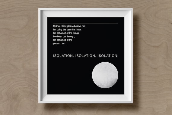Joy Division Art Print / Poster Isolation Ian Curtis | Etsy UK
