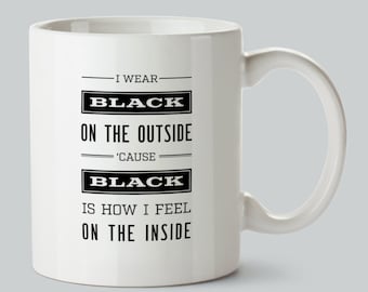 The Smiths - Unloveable - Taza de café - Morrissey - Mánchester - Moderna - Vintage - Tipografía - Gótica - Alternativa - Punk - Letras de música