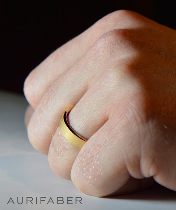 Showroom of 22k 916 ganesh design plain simple gold ring for mens | Jewelxy  - 238504
