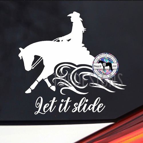Reining Horse Decal Sticker