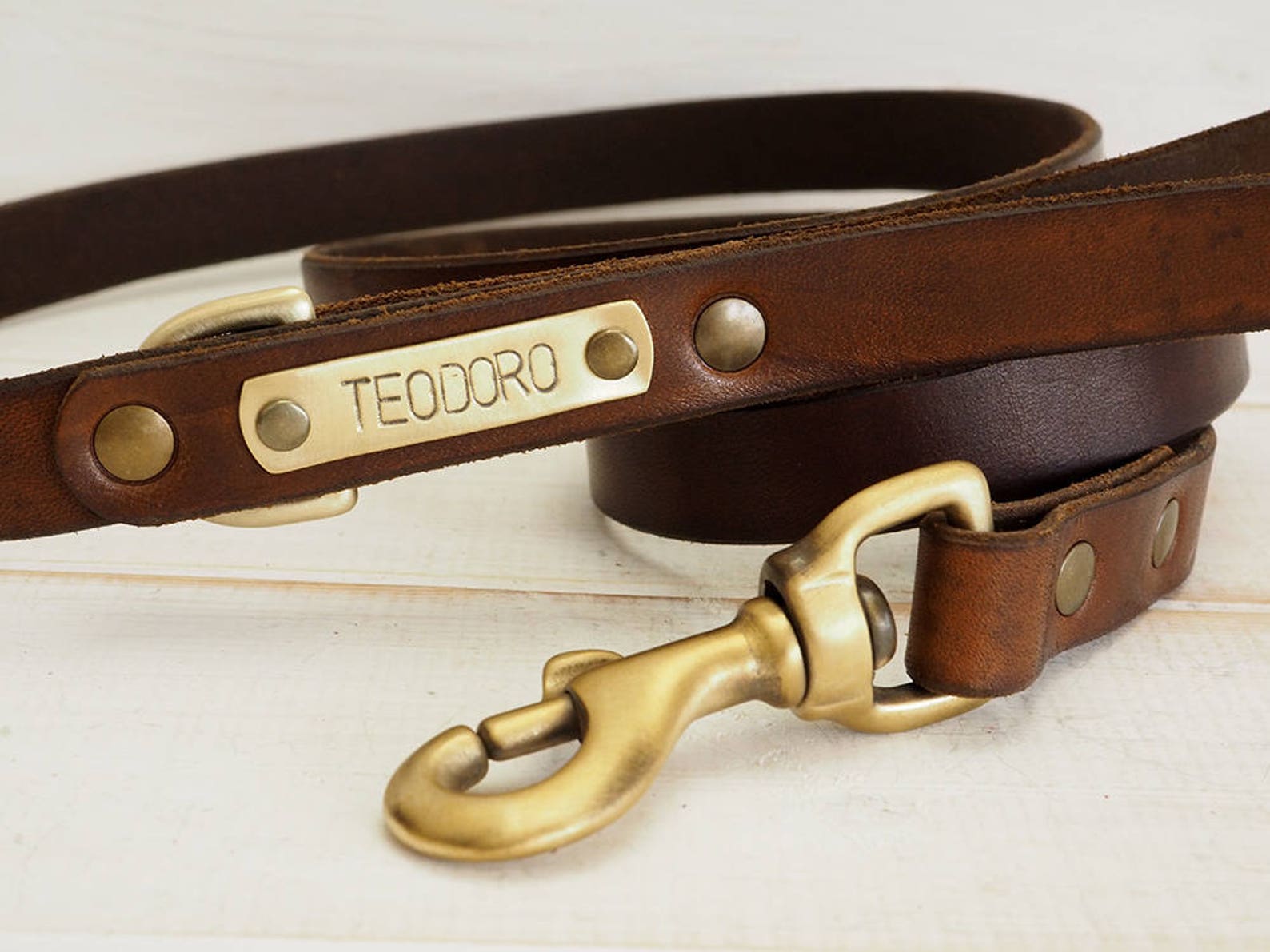 Dog Leash Leather Dog Leash Dog Leash Leather Personalized Etsy