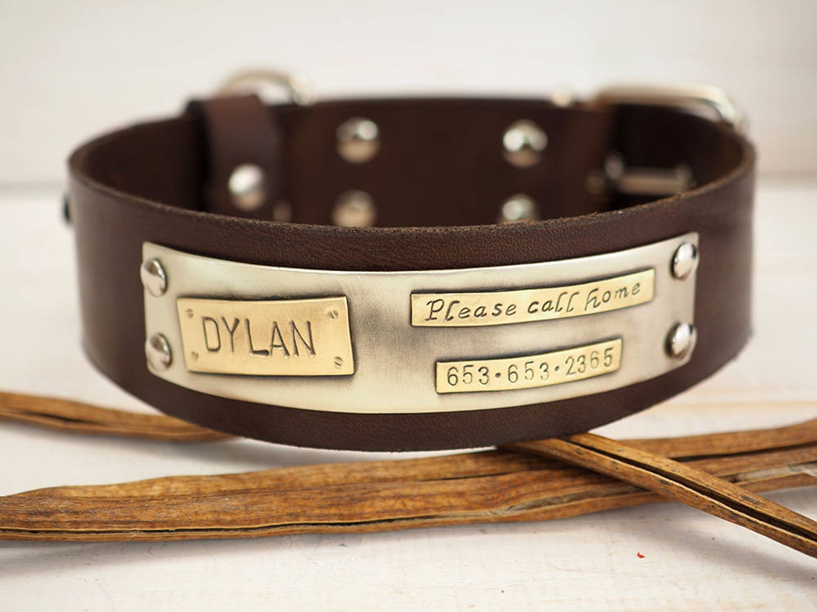 Dog Collar Leather Dog Collar Dog Collar Leather Etsy