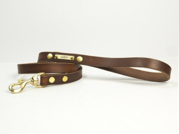 Premium leather dog leashes hot sale