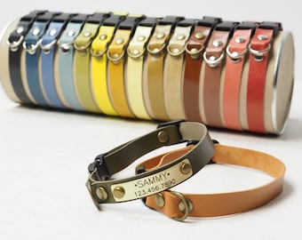 Cat Collar, cat collar breakaway, Soft leather cat collar, breakaway cat collar, soft breakaway collar, breakaway clasp, personalized collar