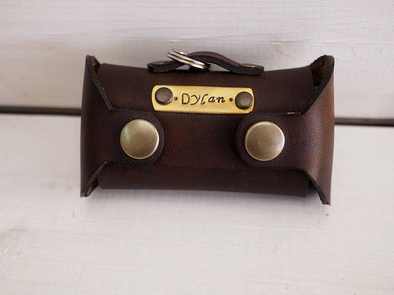 Poop Bag Holder, Leather Dog Bag, Personalized Dog Bag, Pet Bag Dispenser, Dog Bag Dispenser, Personalized Leather Dog Bag, Dog Bag Holder image 4