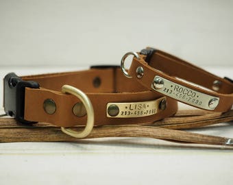 Dog collar, Leather Dog Collar, Dog Collar Leather, Personalized Dog Collar, Dog Collar Personalized, Adjustable collar, Small & Medium Dog.