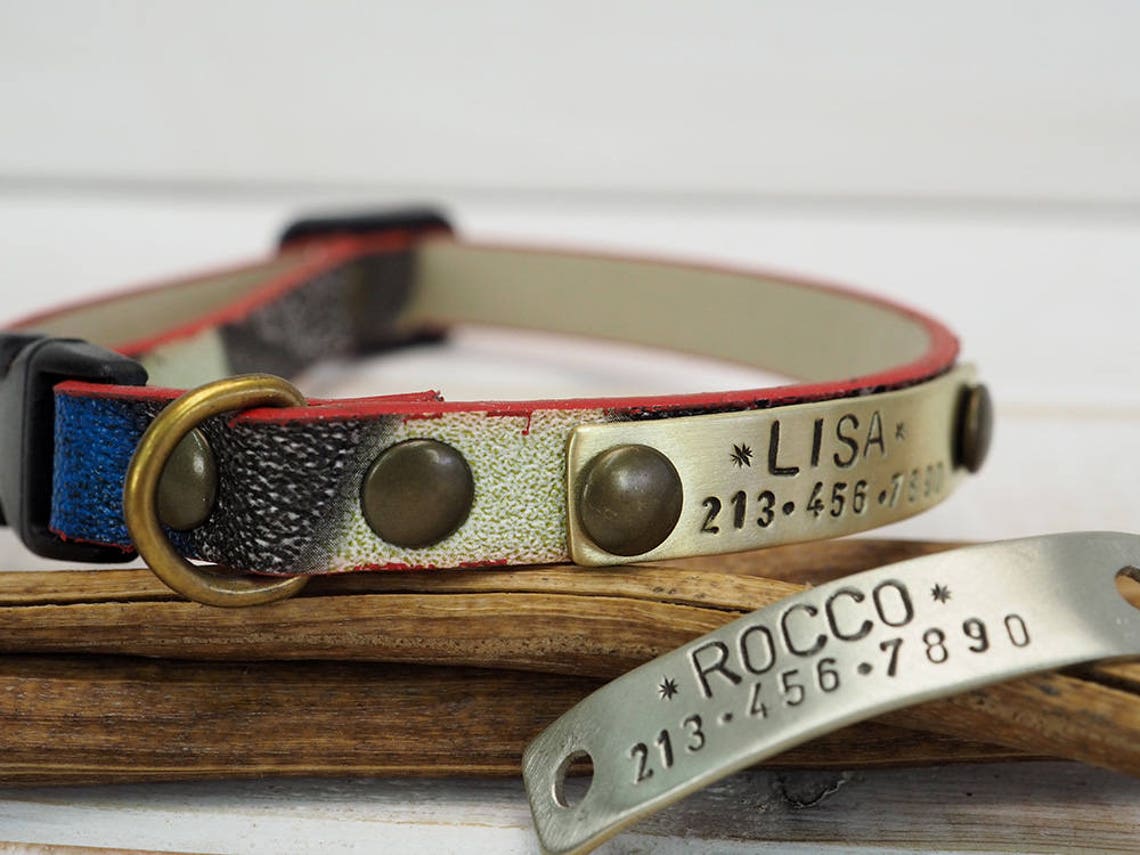 Cat Collar Dog Collar Small Dog Collar Vegan Collar Faux Etsy