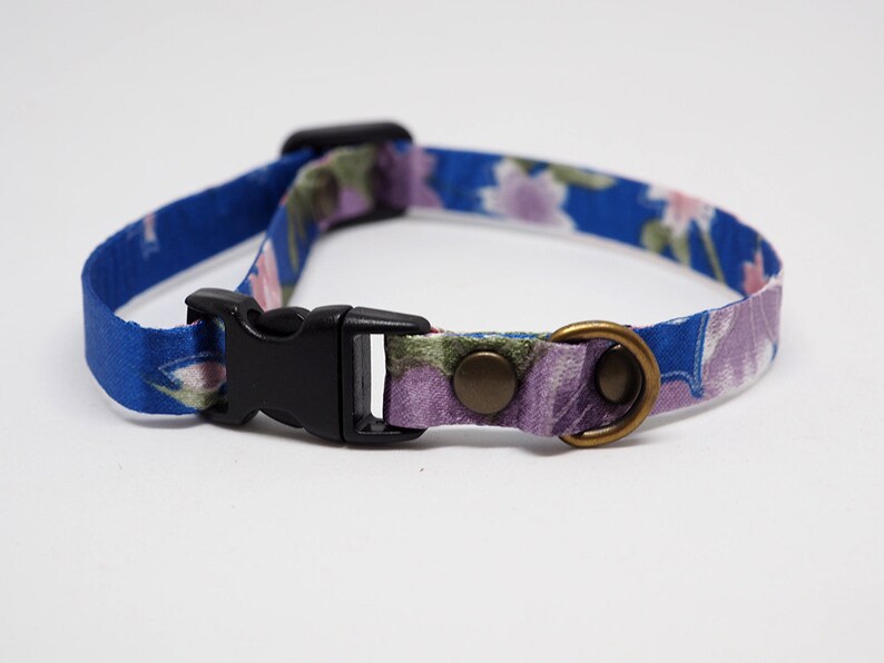 Japanese Style Kimono Cat Collar Cat Collar Personalized Dog Etsy