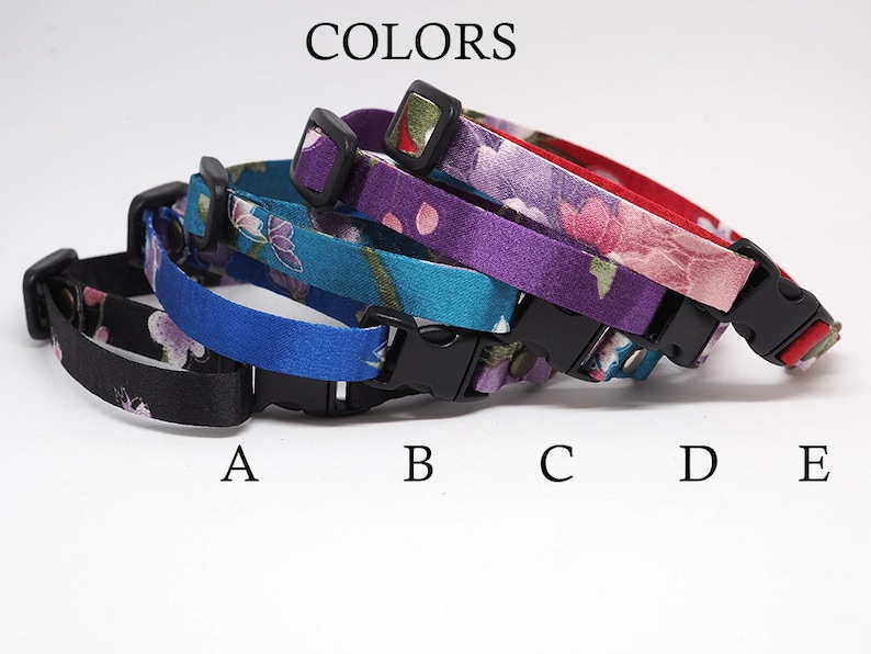 Japanese Style Kimono Cat Collar Cat Collar Personalized Dog Etsy