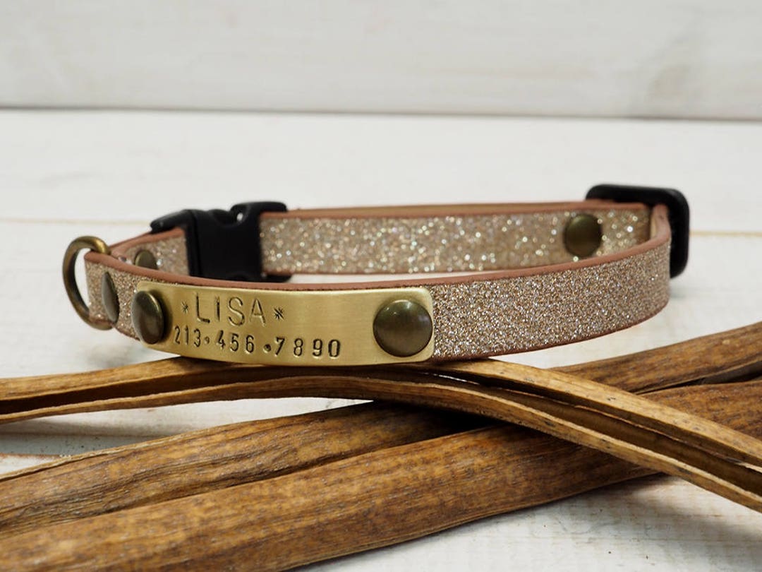 Buy Handmade Personalized Breakaway Cat Collar: Strass Webbing