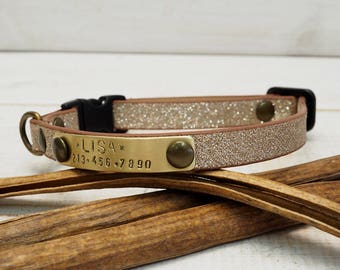 Dog Collars, Cat Collar, Breakaway Collar, Strass Webbing, Personalized Collar, Personalized Cat Collar, Cat Collar Personalized, Dog Name