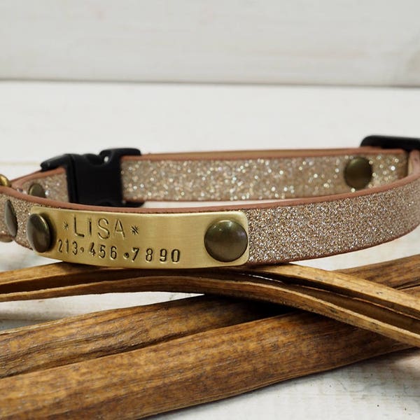 Dog Collars, Cat Collar, Breakaway Collar, Strass Webbing, Personalized Collar, Personalized Cat Collar, Cat Collar Personalized, Dog Name