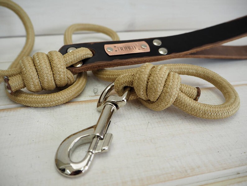 Personalized Leather Dog Leash Black Leather Leash Leather Etsy