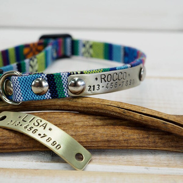 Cat Collar, Dog Collar, Small Dog Collar, Vegan Collar, Breakaway Collar, Cat Collar Flower, Personalized Cat Collar, Personalized dog