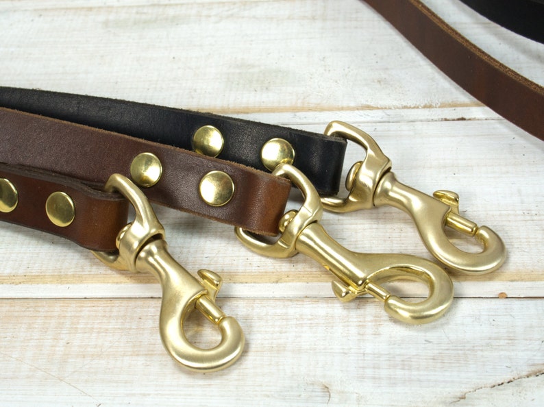 Dog Leash, Leather Dog Leash, Dog Leash Leather, Personalized dog leash, Dog name plate, Strong Leather Dog Leash, dog lead zdjęcie 8