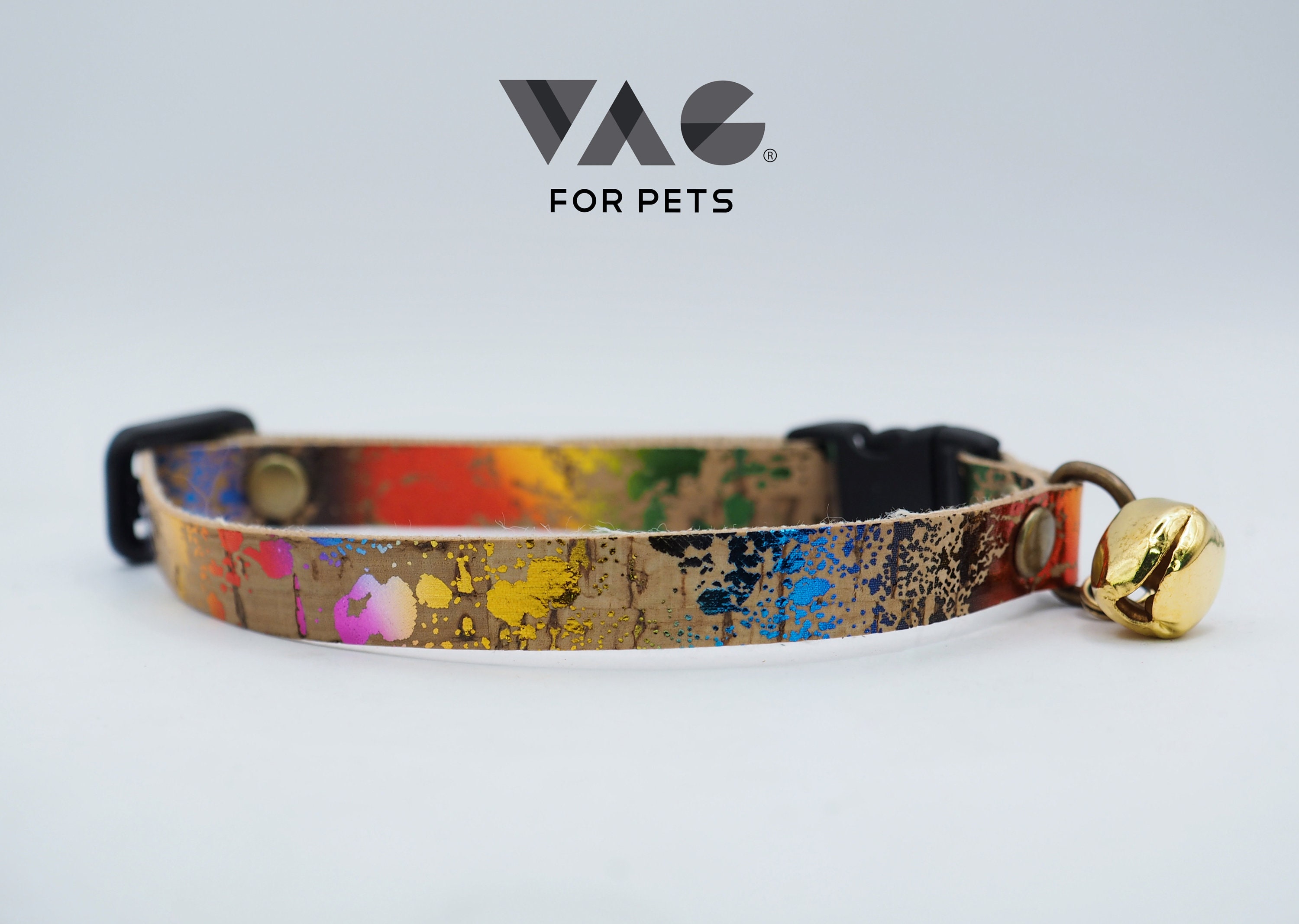 Collier Chat CAMAL Breakaway Cat Collar With Glitter Paw Tag - Adjustable Kitten Collar With Bell In Purple Cat Collar Breakaway - Foto 10