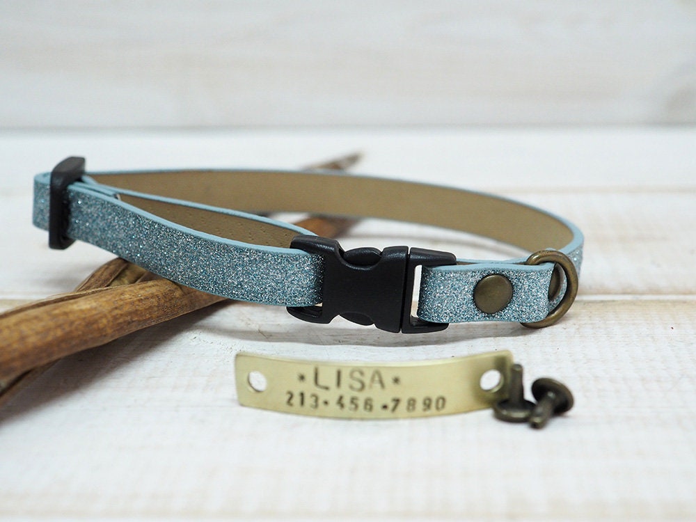 Cat Collar, Breakaway Collar, Dog Collar, Strass bing, Personalized