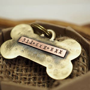 Dog id tag, Dog name plate, Pet id tag, Dog name, Dog Tags Custom, Tag, Pet Tag Dog bone tag, Bone, image 2