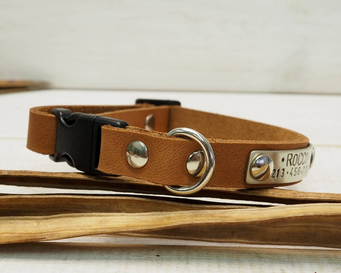 Dog Collar Leather Dog Collar Dog Collar Leather Etsy