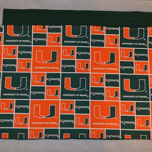 Conjunto de jogos americanos reversíveis NCAA ACC University of Miami Hurricanes - PAR - Ideia para presente