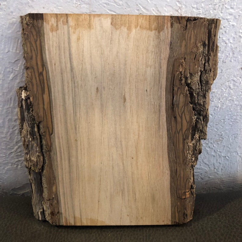 Black Walnut Live Edge Wood Slab with Bark 7 34x6-6 18x78