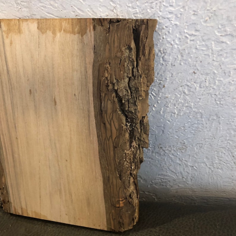 Black Walnut Live Edge Wood Slab with Bark 7 34x6-6 18x78