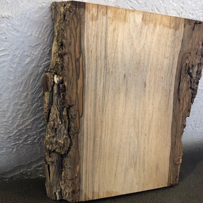 Black Walnut Live Edge Wood Slab with Bark 7 34x6-6 18x78