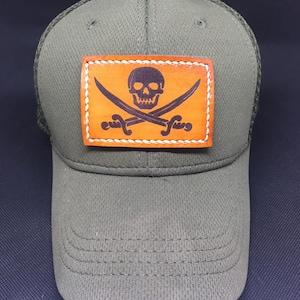 Piratenflagge (Jolly Roger) Leder Moral Aufnäher