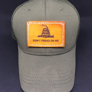 Gadsden flag leather morale patch