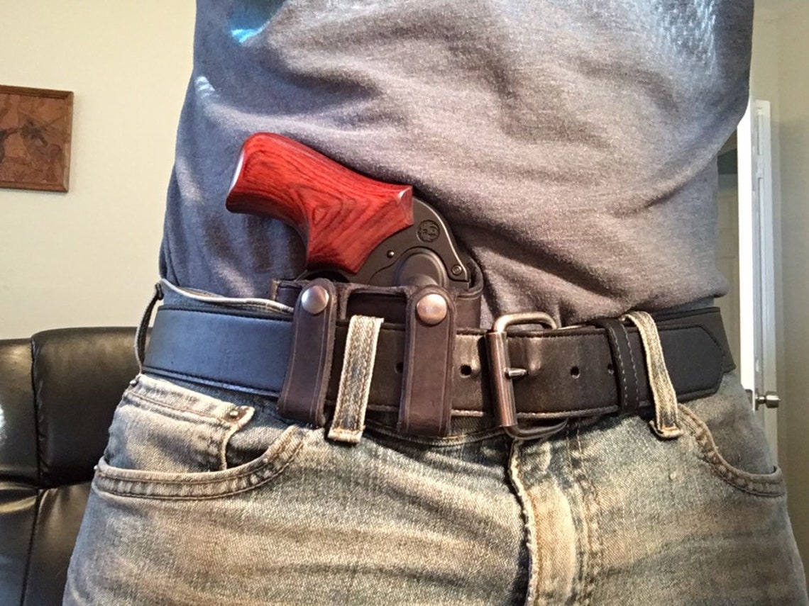 Handmade leather IWB holster for Ruger LCR .38 special Etsy