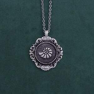 Nautilus Fossil Pendant Castle Ammonite Shell Marine Etsy Canada